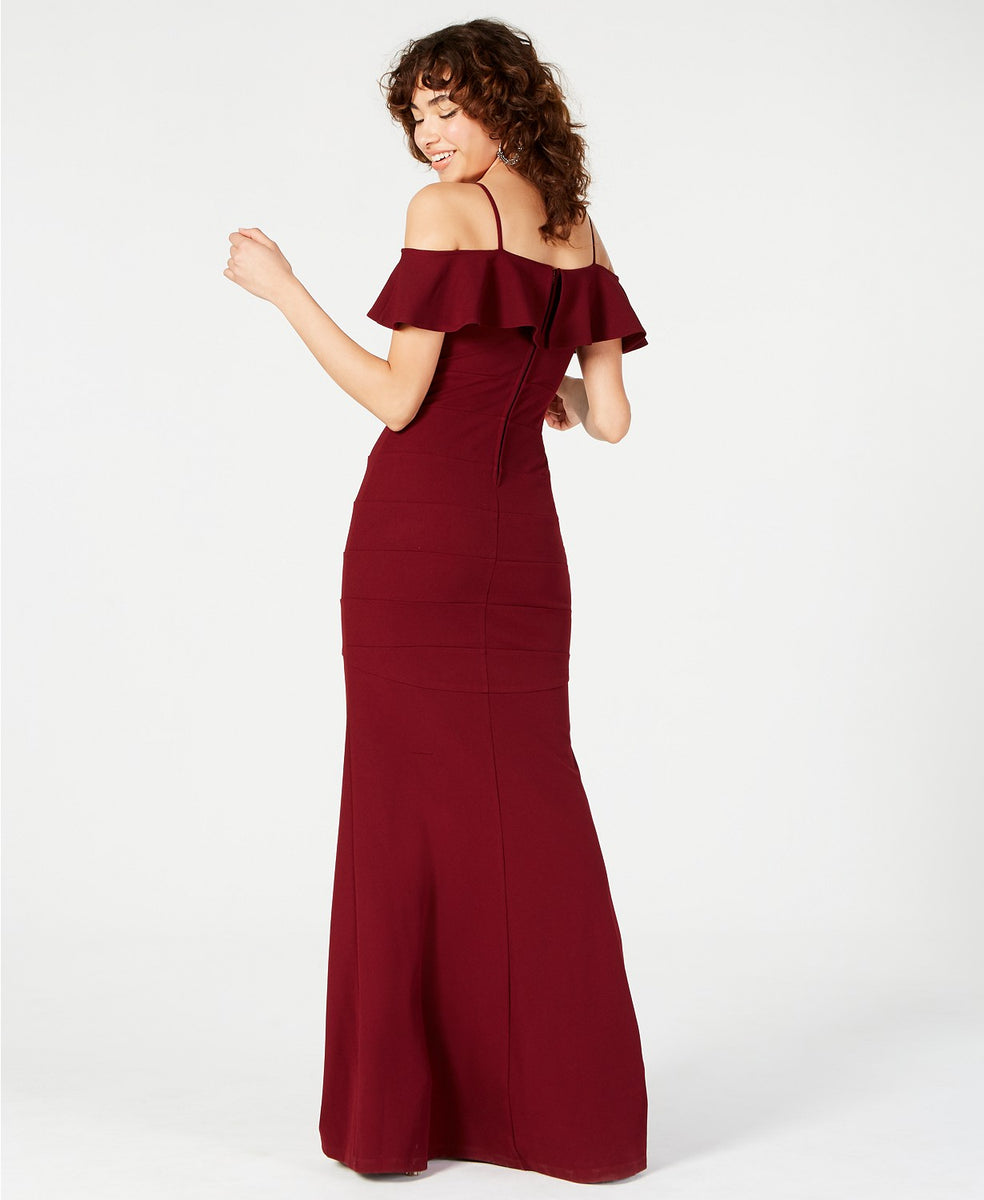 Emerald Sundae Off-The-Shoulder Popover Dress Wine XL (Other) – Shamrock  Apparel