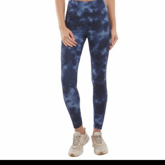 Danskin Leggings Navy Wash Print Size M