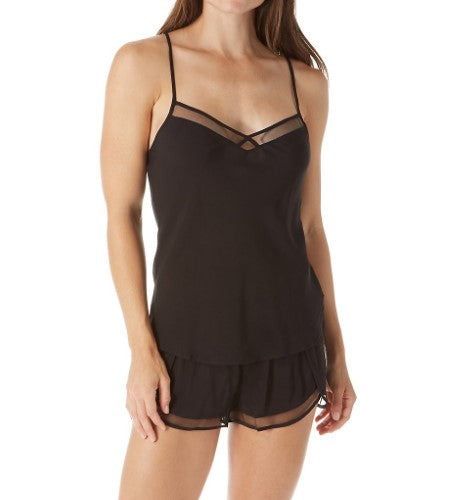 Calvin Klein QS6119 Mesh Trim Camisole Black M