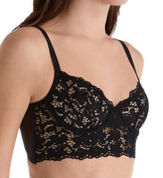 Dkny Classic Lace Long Line Dbasic Black 34 B (B/C)