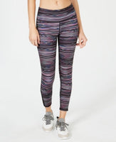 Ideology Space-Dyed Mesh-Trimmed Leggings- Royal Fuchsia  XS