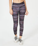 Ideology Space-Dyed Mesh-Trimmed Leggings- Royal Fuchsia  XS