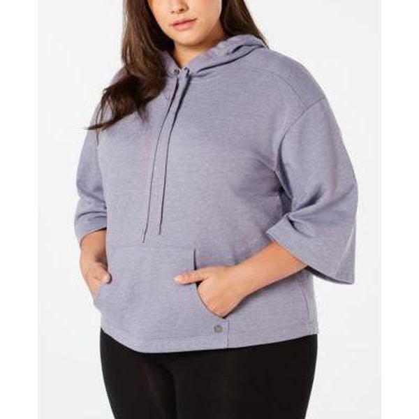 Ideology Plus Wide-Sleeve Hoodie- Tranquility   1X