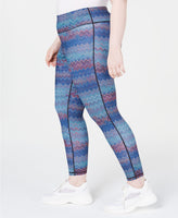 Ideology Plus Chevron-Print Leggings- Chevron Multi   2X