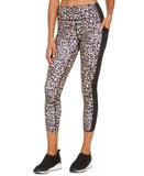 Ideology Colorblocked Leopard-Printed Leggings Bold Leo XS