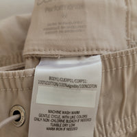 Calvin Klein Smocked Waistband Cargo Pants  Beige XS & M