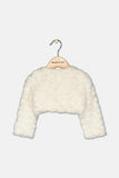 Bonnie Baby Baby-Girls Infant Faux Fur Jacket  Ivory 24 months