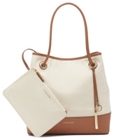 Calvin Klein Gabrianna Canvas Tote Natural/Gold (Other)