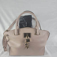 DKNY Elissa Top-Zip Pebble Satchel Iconic Rose Blush/Gold (Other) MSRP$268