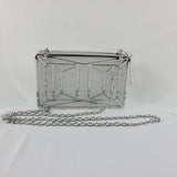 Inc International Concepts Ayda Sparkle Box Clutch Silversilver