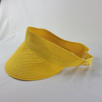 Inc International Concepts Solid Straw Visor Yellow One Size