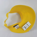 Inc International Concepts Solid Straw Visor Yellow One Size