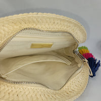 I.N.C. Straw Taco Clutch - Color Natural