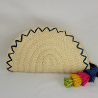 I.N.C. Straw Taco Clutch - Color Natural