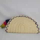 I.N.C. Straw Taco Clutch - Color Natural