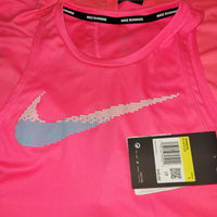 Nike Dri-FIT Printed-Logo Racerback Training Top Hyper Pinkphantom S