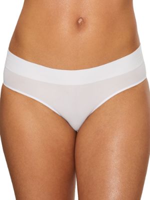 DKNY Seamless Litewear Solid Bikini White DK5017 Small