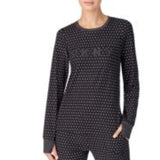 Dkny Ls Long PJ Top Knit Black B OR MED