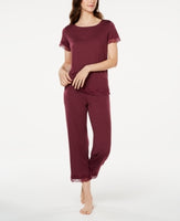 Charter Club Lace Trim Knit Pajamas Set Purple M