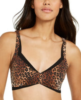 Inc Intimates Brown Animal Print Everyday Bra Leopard M