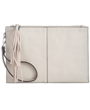 Inc International Molyy Party Wristlet Clutch Cobblestone/Silver