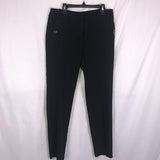 Calvin Klein, Missy Collection, Slim Pant W/Pocket Botton, Color Black, Women Size 10