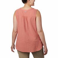 Columbia Ladies Top Dark Coral M