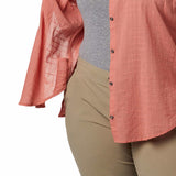 Columbia Ladies Top Dark Coral M