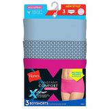 Hanes X-Temp® Constant Comfort® Women'S Microfiber Boy Shorts 3-Pack Assorted Colors