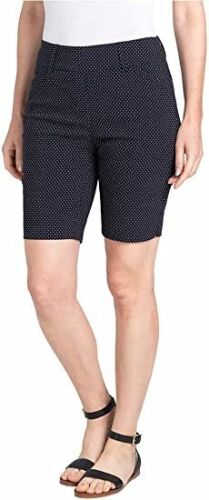 Hilary Radley Ladies' Pull On, Black and White, Small 