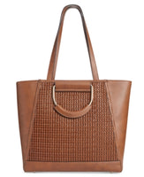 I.N.C. Ajae Bangle Crochet Tote - Tan/Gold