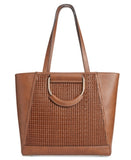 I.N.C. Ajae Bangle Crochet Tote - Tan/Gold