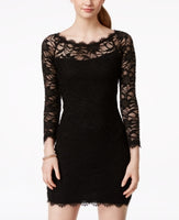 Jump  Lace Sheath Dress Color Black   XXS