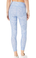 Calvin Klein Printed High-Waist Leggings Marble Beau Blue Combo S & L