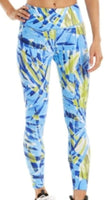 Calvin Klein Printed High-Waist Leggings Drybrush Blue Sky Combo XS