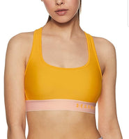 Under Armour Women's Armour Mid Crossback Sports Bra - Mango Orange - XS