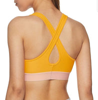 Under Armour Women's Armour Mid Crossback Sports Bra - Mango Orange - XS