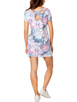 Ideology Hibiscus-Print Keyhole Tunic Hibiscus Garden S