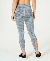 Ideology Space-Dyed Cutout Leggings- Crystal Mist  L