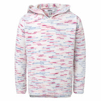 DKNY Youth Girls Chenille Pullover Hoodie Sweater Multi