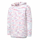 DKNY Youth Girls Chenille Pullover Hoodie Sweater Multi