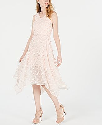 Kensie Sleeveless Applique Midi Dress Color Blush Pink 0 Shamrock Apparel Kensie Sleeveless Applique Midi Dress Color Blush Pink 0 Shamrock Apparel