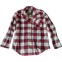 Lauren Ralph Lauren Plaid Pajama Top Multi-Red XS