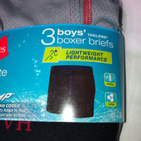 Hanes Boys 3-Pack Ultimate X-Temp Performance Boxer Briefs Sz L (BUPMB3)