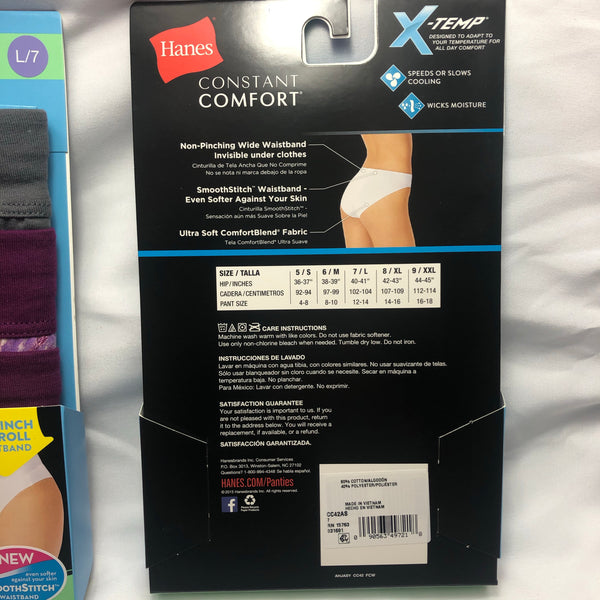 Hanes Women's 3 Pack Constant Comfort Microfiber Boyshort
