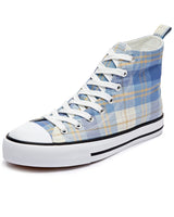 Shamrock Athletics Women Canvas Shoes Light Blue Plaid