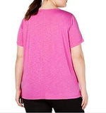 Ideology Active   Plus  Knot-Front T-Shirt Sweet Tart 2X