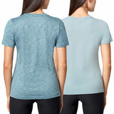 Mondetta Ladies' Fitted Cut Tee Shirts 2-Pack Green