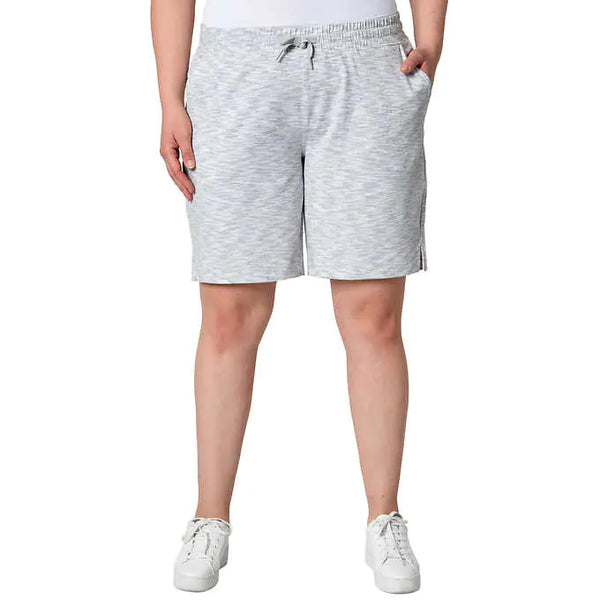 Mondetta Ladies' Performance Bermuda Short Gray