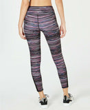 Ideology Space-Dyed Mesh-Trimmed Leggings- Royal Fuchsia  XS